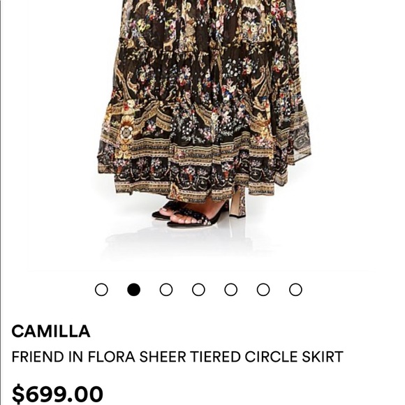 💥PRICE DROP! Camilla “Friend In Flora” skirt BNWT - Picture 9 of 9